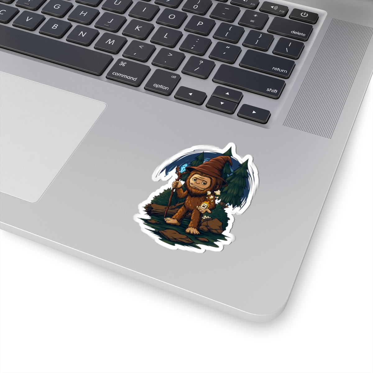 Bigfoot Wizard Kiss-Cut Stickers